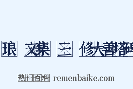 琅嬛文集·三·修大善塔碑是什么意思的图片